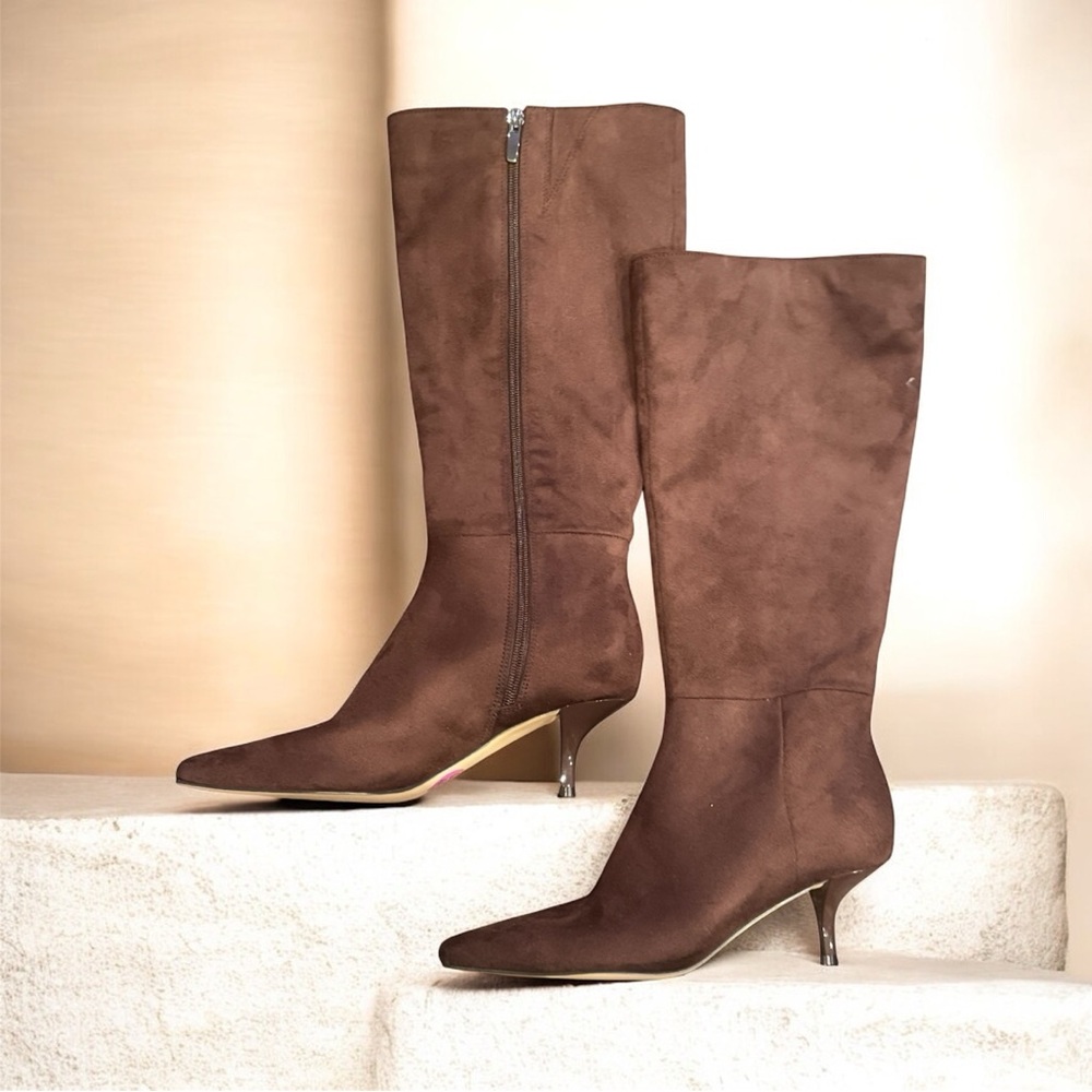 Nine‎ West Havier Knee High Kitten Heel Boot Size 8.5 - Picture 6 of 6